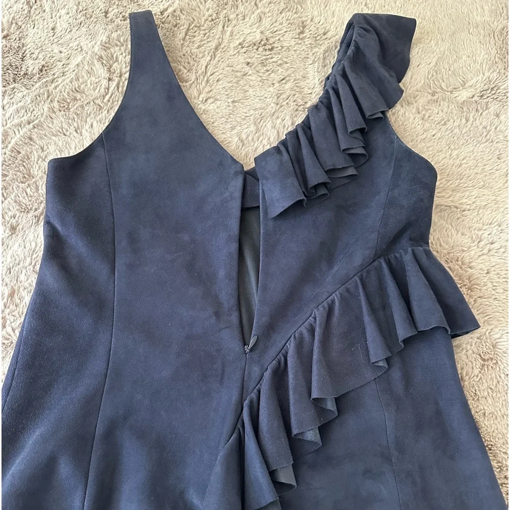 DROMe Suede Ruffle Top - Picture 3 of 15